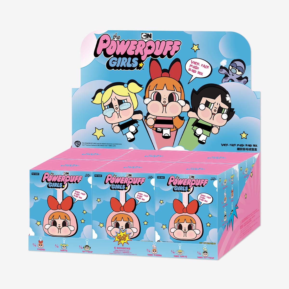 POP MART Crybaby X Power Puff Girls Plush Blind Box