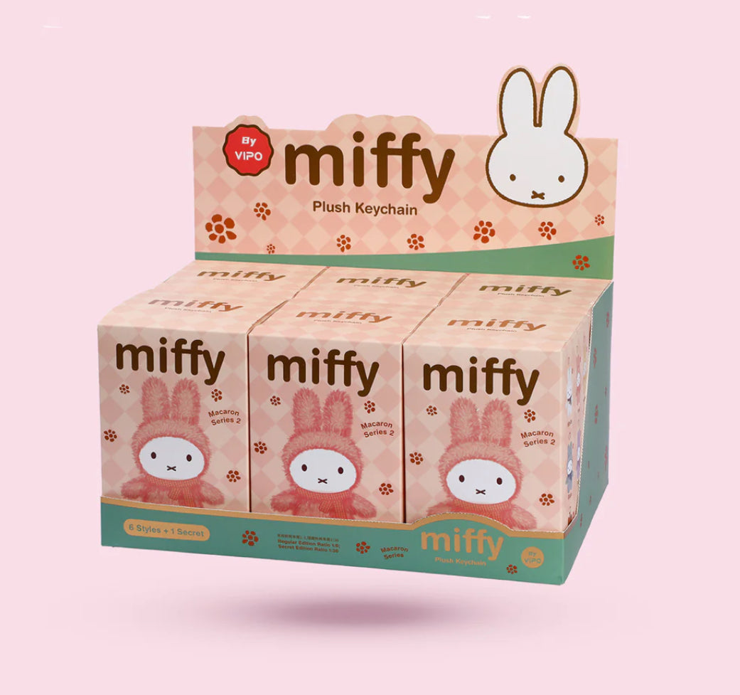 VIPO miffy Macaron Series 2 プラッシュキーチェーン Vipo x Miffy Macaron Series 2 Plush Keychain Blind Box